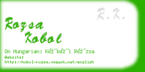 rozsa kobol business card